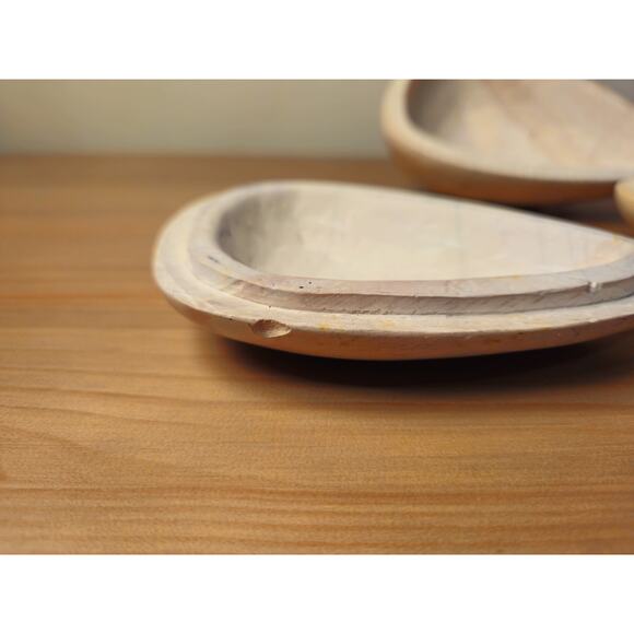 Pair of Hand-Carved Kenyan Soapstone Face Dishes – Carved Figurative Trinket - Picture 5 of 6